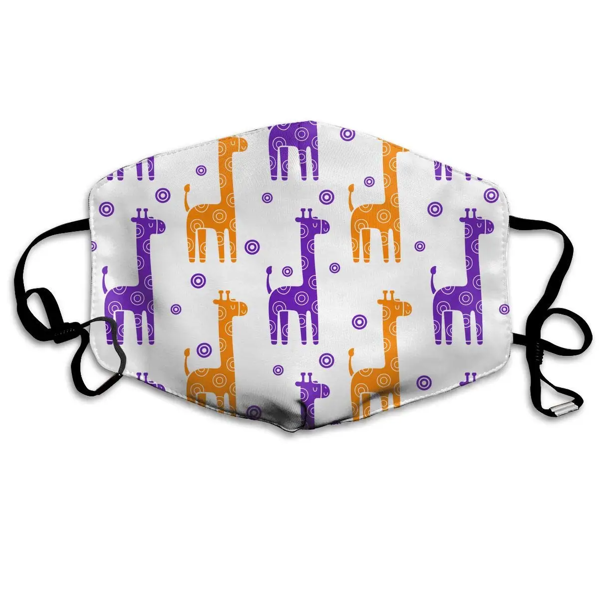 

Colorful Giraffes Washable Reusable Mask, Cotton Anti Dust Half Face Mouth Mask For Kids Teens Men Women With Adjustable Ear