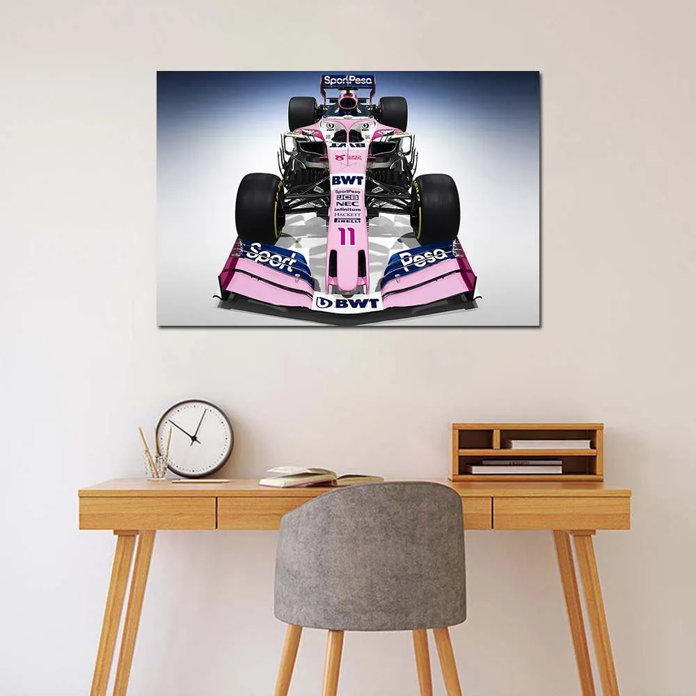 Формула1 Racing Point RP19 обои с гоночным автомобилем декоративные постеры и принты