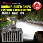 HID D1S светодиодная фара 30000LM D2S D3S D4S D5S D8S D1R D2R D3R D4R 6000K чипы CSP Canbus Ошибка декодера Бесплатная 35 Вт 55 Вт балласт 12 В