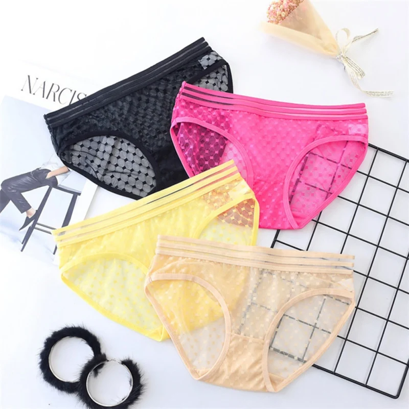 Бесшовные женские трусики с вырезами сексуальное нижнее белье кружевные тонкие