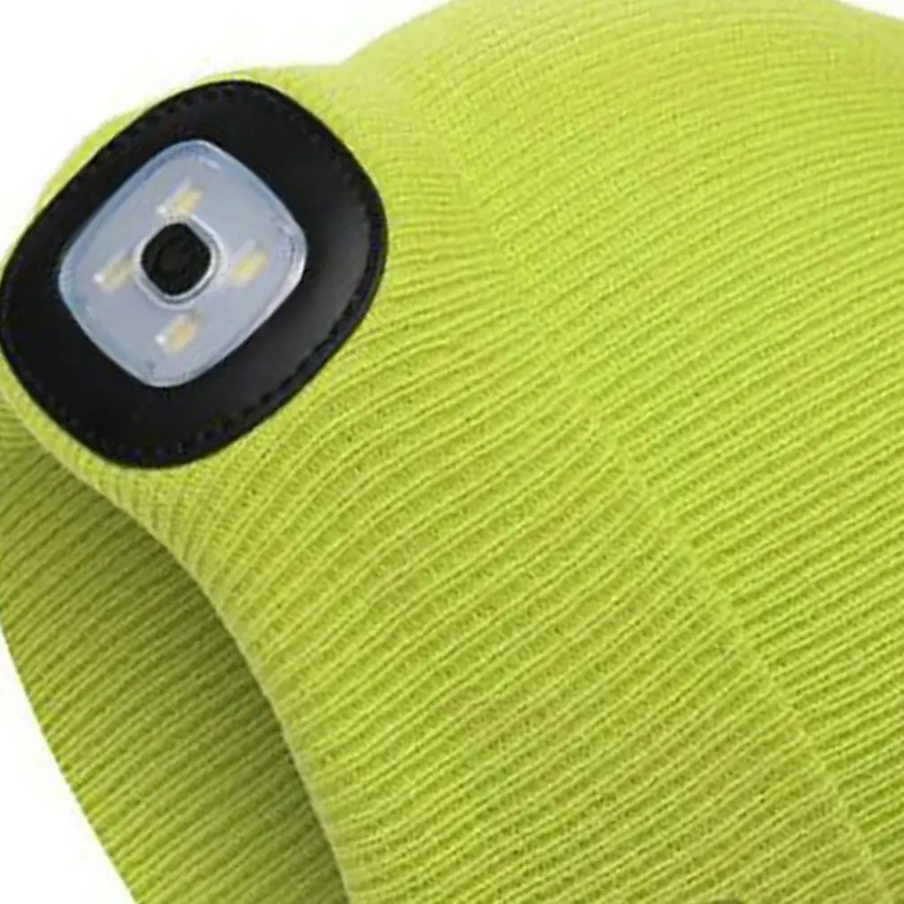 

Winter Beanie Hat Wireless Smart Cap Headphone Headset with LED Light Handfree Music Headphone Earphones for Gift