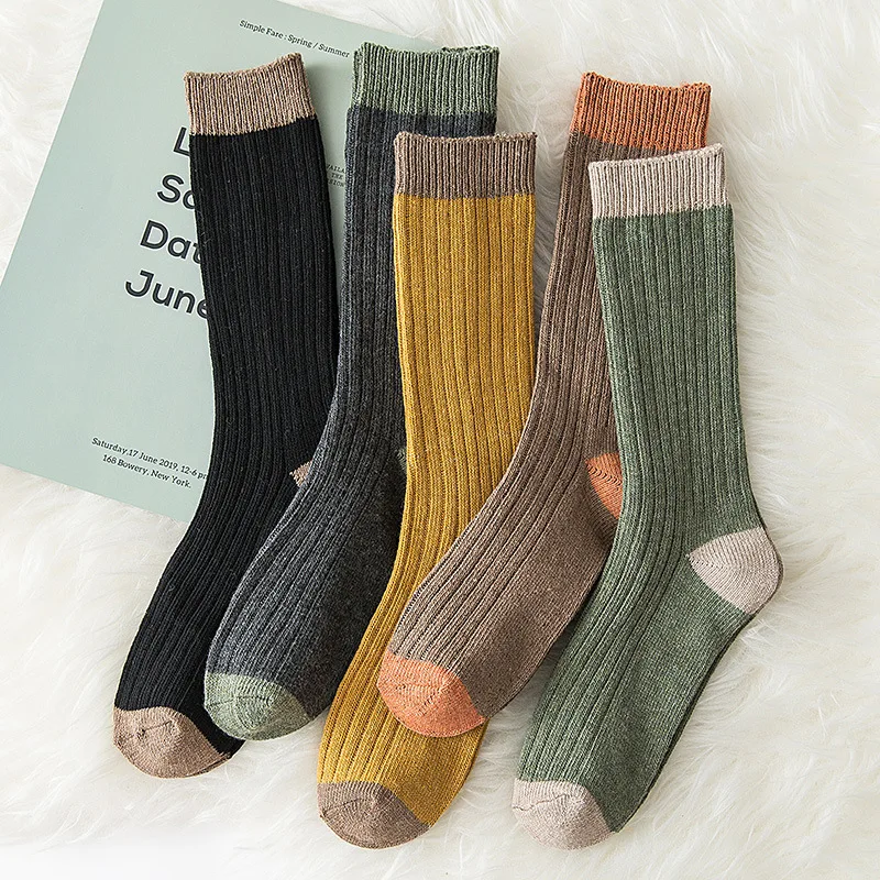 

Носки женские высокие в японском стиле, милые хлопковые в стиле преппи, в Корейском стиле Харадзюку