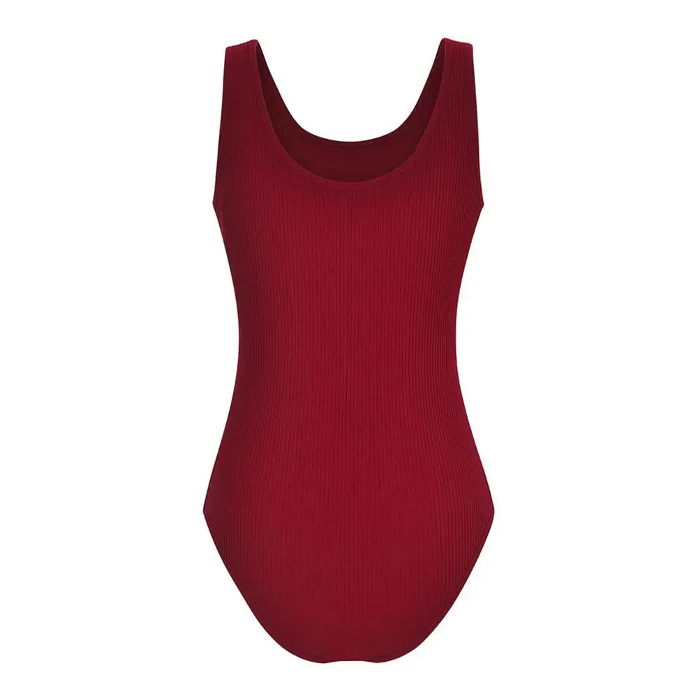 Соблазнительный Модный женский комбинезон на бретельках однотонный трико без