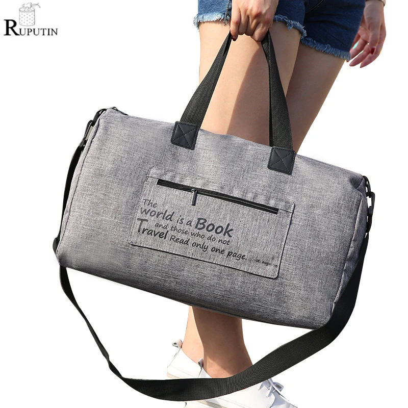 

Large Capacity Portable Travel Storage Bag Men Women Folding Sports Fitness Suitcase Bags Luggage Outdoor Shoulder Messenger Bag