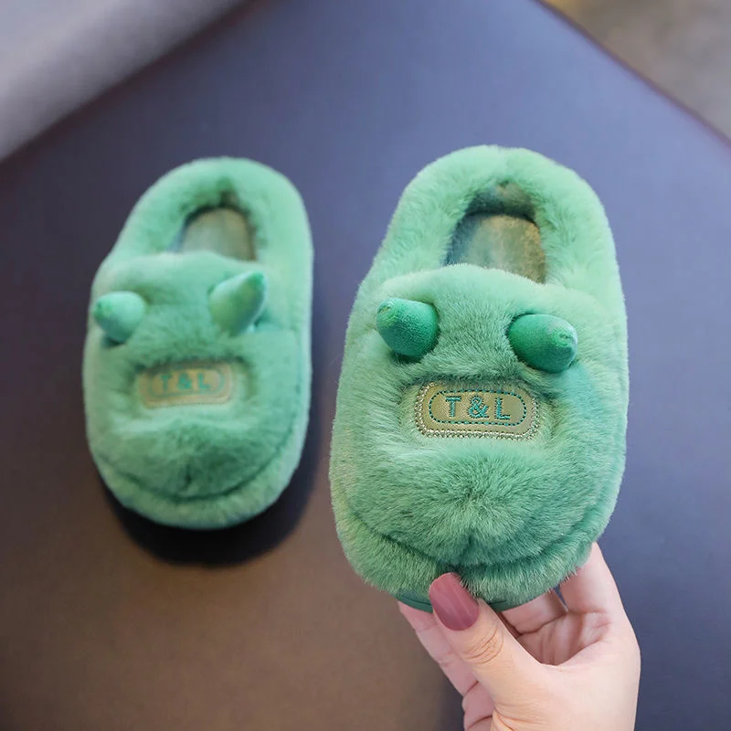 

Children's Cotton Slippers Autumn And Winter Indoor Lovely Household Winter Household Cartoon Little Boy Baby Girl Boy Cotton