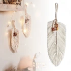 Ручная работа, макраме, подвесное украшение, ручная работа, искусственный гобелен в стиле бохо для дома, двери, стены, 28 см, Прямая поставка