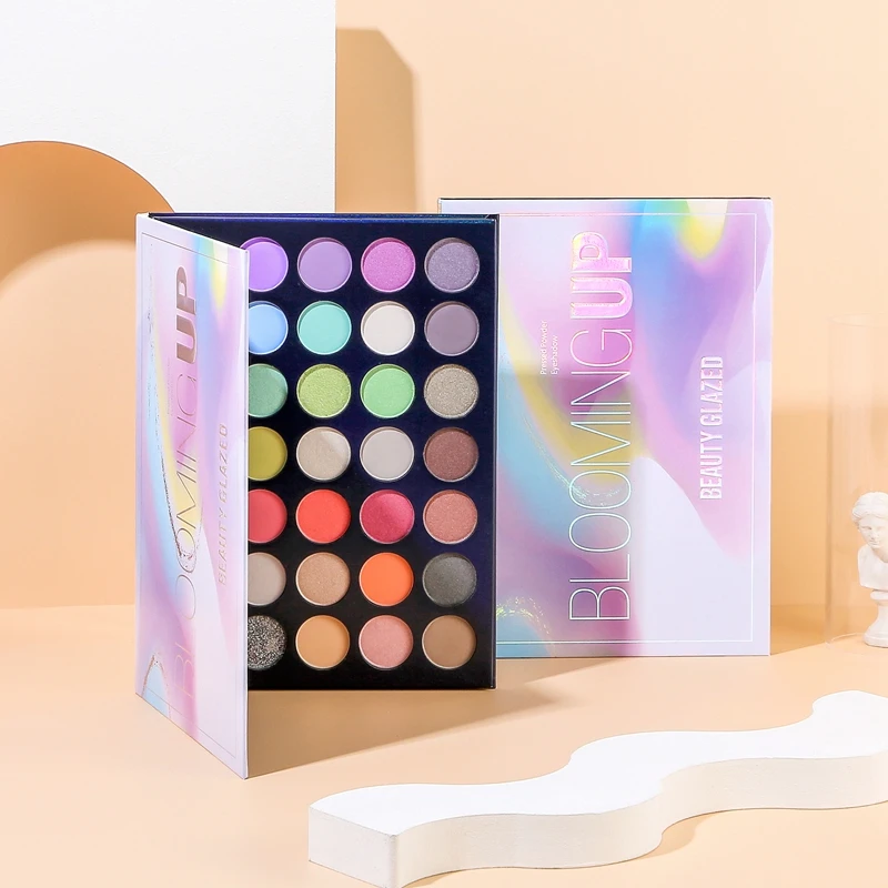 

Тени Beauty Glazed блестящие для век, палитра теней для век 35 цветов, набор теней для макияжа, пудра стойкая, косметический набор