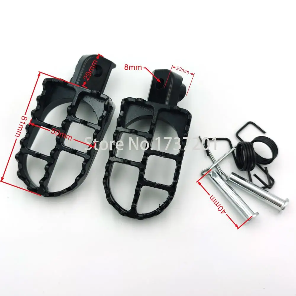 Алюминиевая Подставка для ног подножки YAMA HA PW50 PW80 PW 50 80 TW200 TTR90 TTR90E Pit Dirt Bike