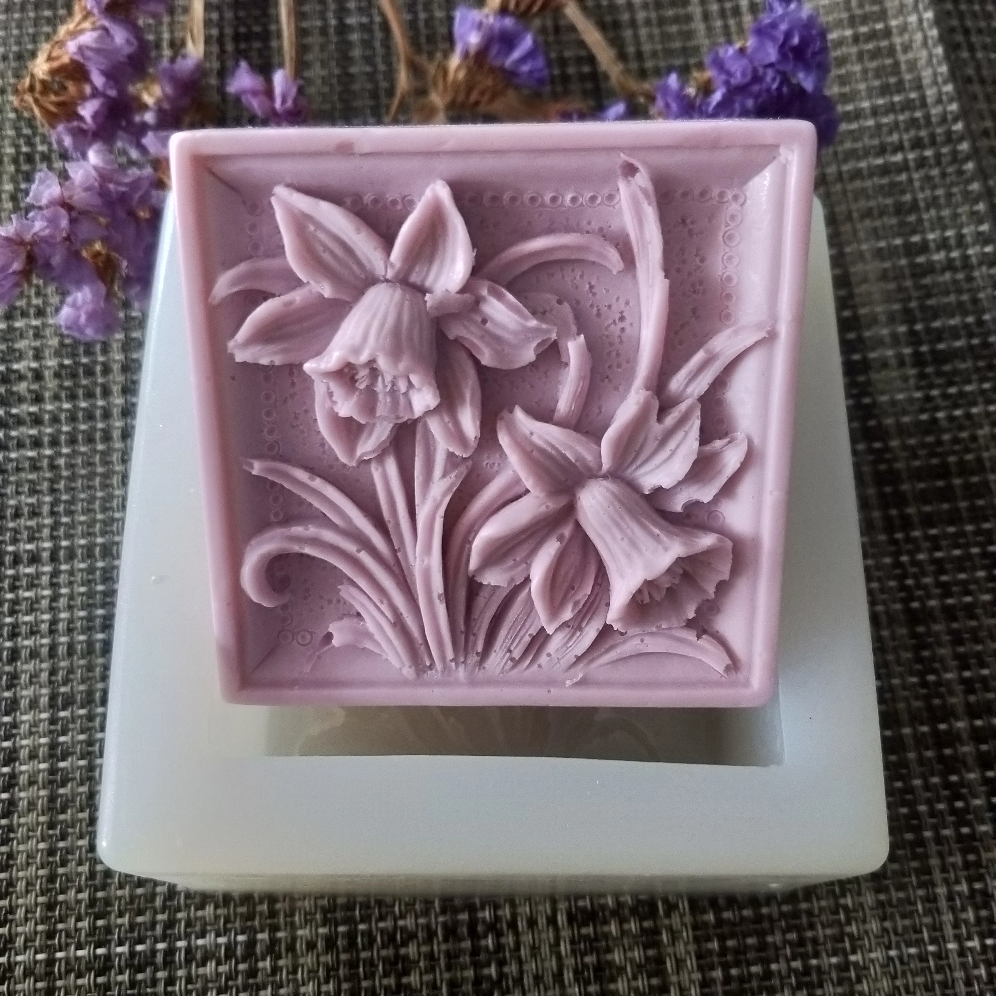 

HC0131 PRZY Campanula квадратное мыло цветок силиконовая форма гипсовая шоколадная свеча конфетная форма глиняная Смола прессформы экологически чи...