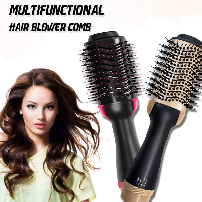 

Щетка-выпрямитель для волос, одношаговый фен с расческой, вращающаяся щетка с горячим воздухом