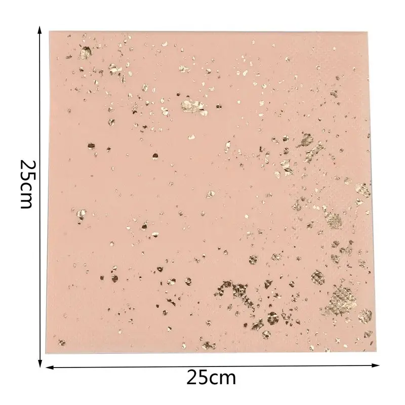 Золотая Блокировка розовая мраморная текстура одноразовая посуда набор