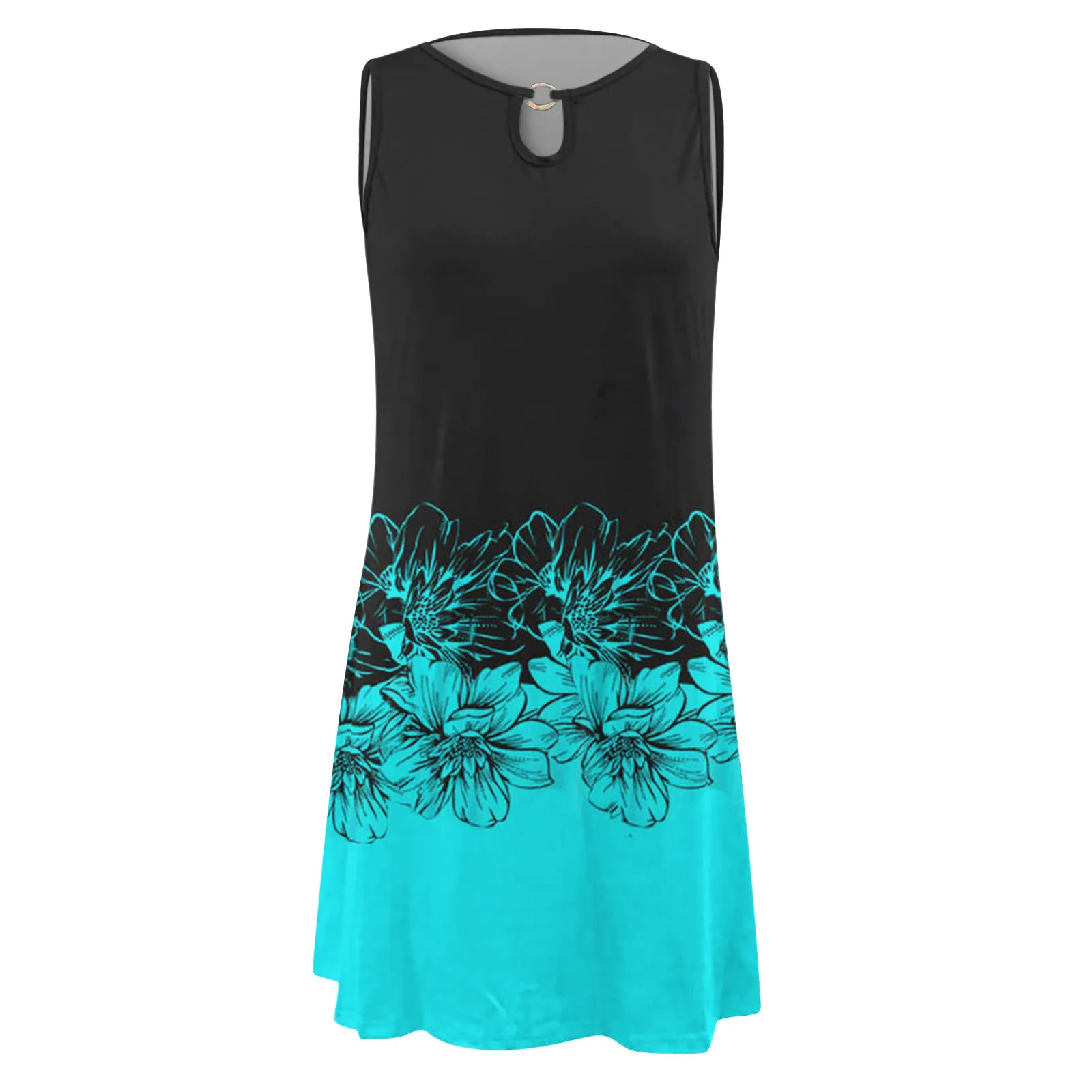 Hot Sale Summer Dresses For Women Elegant Summer Casual Sexy Sleeveless Floral Print Sundress Loose Beach Mini Dress robe femme 6 Hot Sale Summer Dresses For Women Elegant Summer Casual Sexy Sleeveless Floral Print Sundress Loose Beach Mini Dress robe femme 6