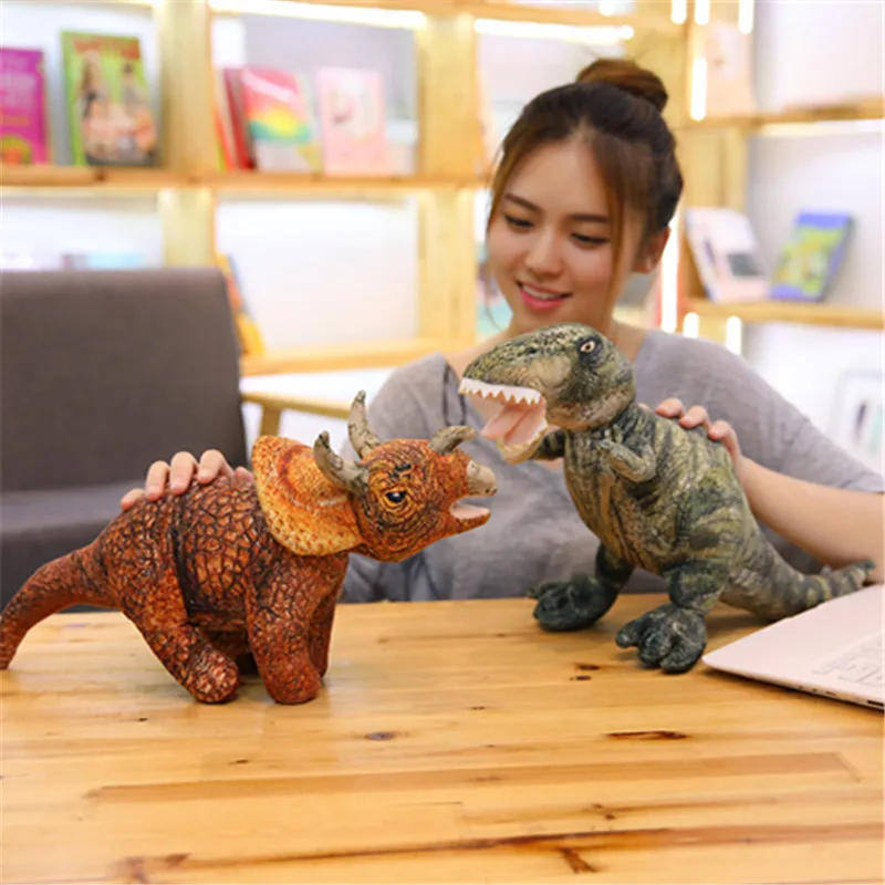 Имитация различных оригинальных динозавров плюшевые игрушки тираннозавр