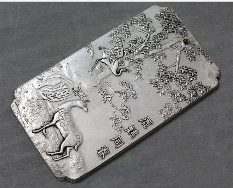 Archaize Серебряная поясная карта Весенняя Дорожная с оленьим краном изысканные