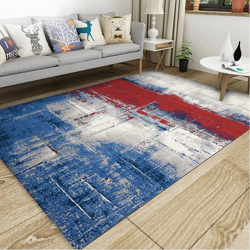 Alibaba Chinese-style Abstract Geometry Floor Carpets Rug Modern For Living Room Non-slip Antifouling Carpet For Bedroom Parlor - Цвет: LJ-02