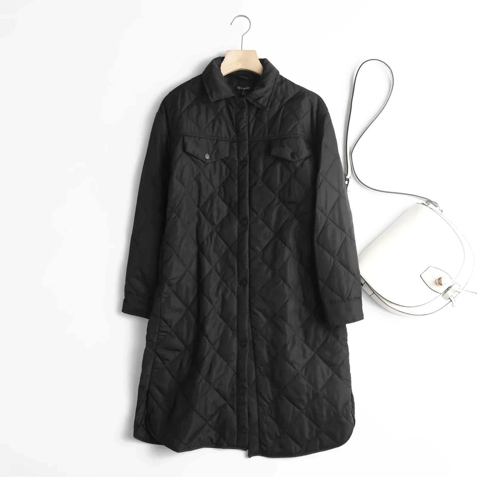 Jenny&Dave Coat Women England Style Fashion Simple Oversize Boyfriend Trench Winter Solid Pockets Long Coat Women