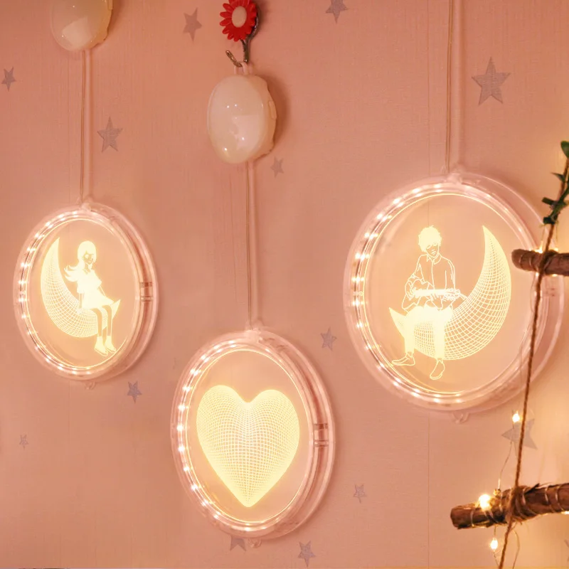 Популярный подарок на День святого Валентина для подруги 3D ночной Светильник