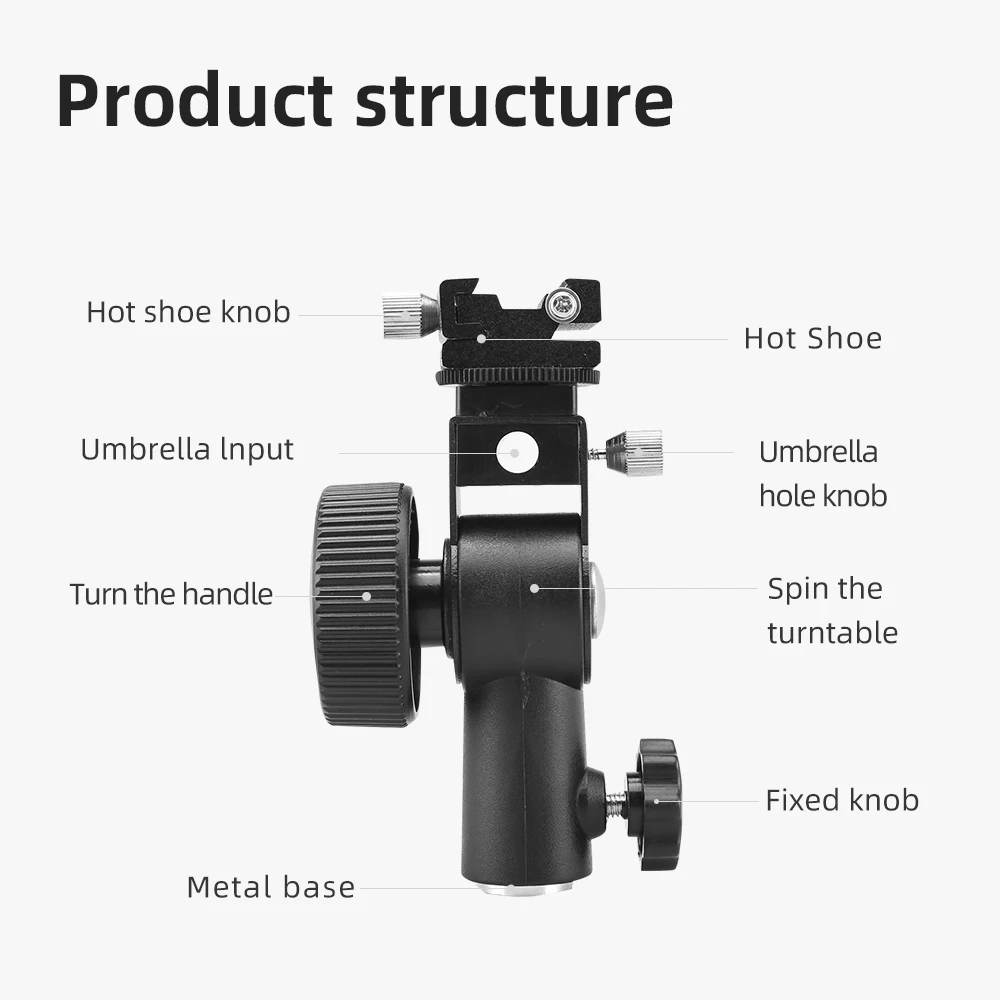 GODOX Тип D Вспышка Горячий башмак держатель зонта кронштейн для вспышки Speedlite|shoe