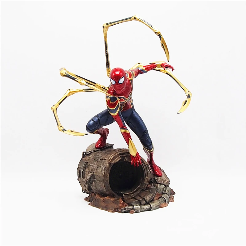 spider no retail box Marvel Comics Thanos ARTFX Человек-паук герой серии Marvel Мстители 3 Бесконечная война фигурка игрушка ПВХ модель игрушки для детей Подарки - Цвет: spider no retail box