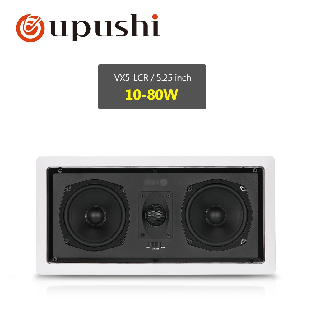 Oupushi VX5-LCR домашний кинотеатр фоновая музыкальная система прямоугольный потолочный динамик 10 Вт-120 Вт для отеля Hifi Качество звука - Цвет: VX5-LCR    10W-80W