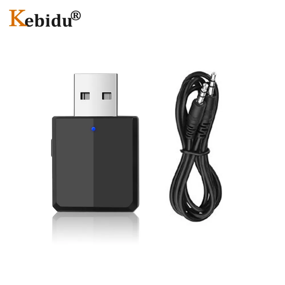 Bluetooth передатчик KEBIDU 3 в 1 аудио 5 мм ресивер беспроводной USB 0 адаптер мини AUX Стерео