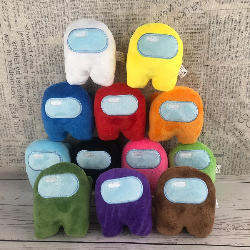 

10CM Among Us Plush Doll HOT Soft Plush Colorful Crewmate Plush Toy Game Doll Cute Hand Size Kids Gift F 2021 Among Us Toys#L40