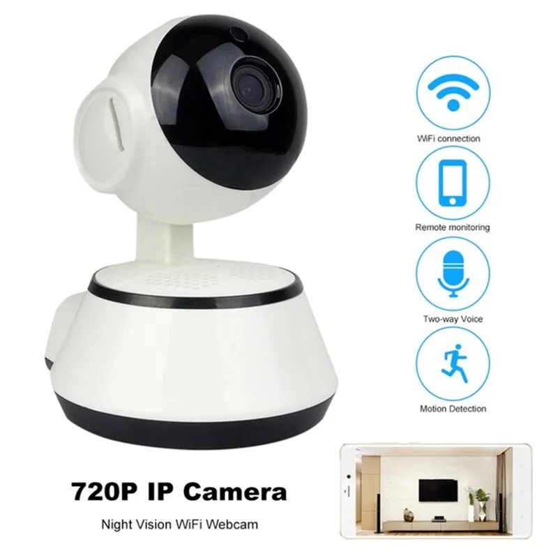 

IP-камера видеонаблюдения 720P Беспроводная с функцией панорамирования и наклона