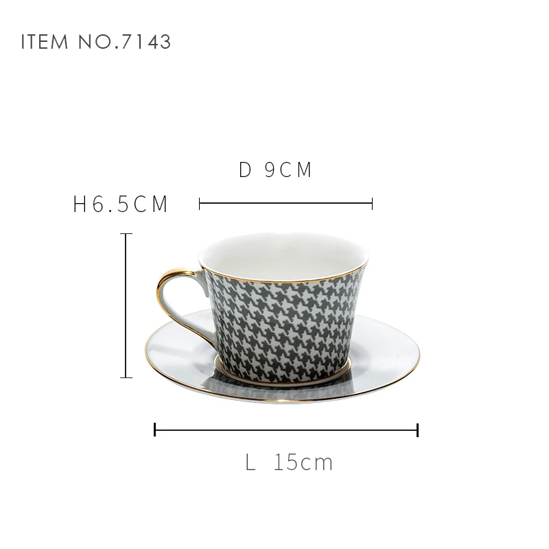 

Luxury European Coffee Cups Small Porcelain Tea Cups And Saucer Set With Handle Christmas Filxhan Kafeje Home Drinkware OO50BD