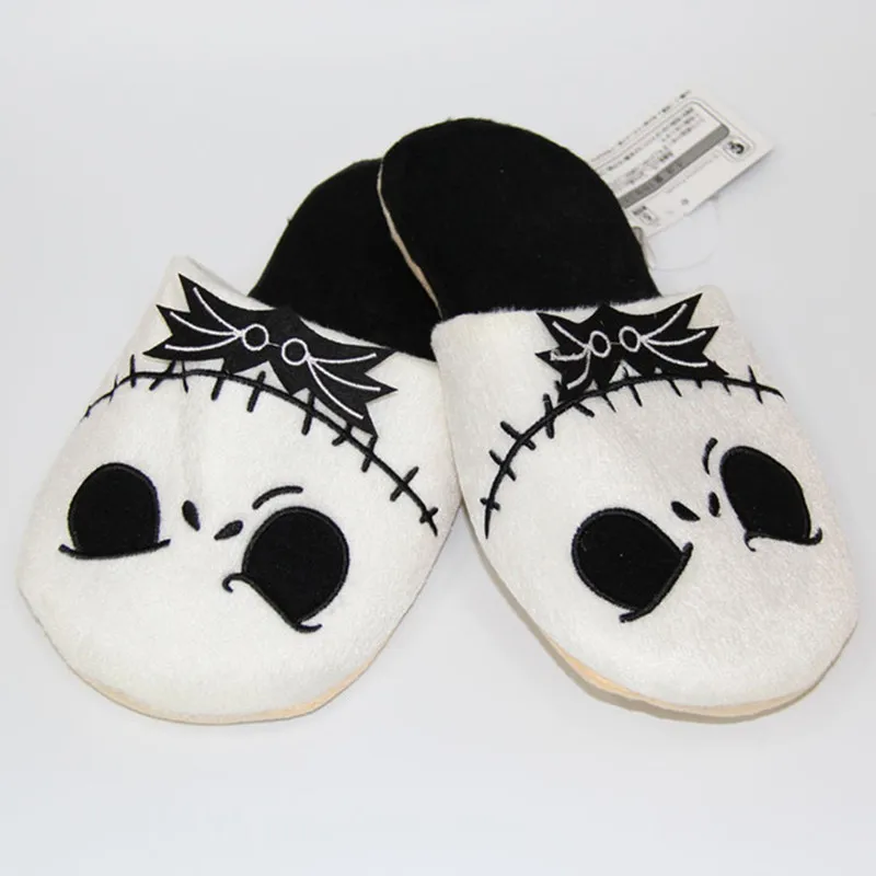 Зимние тапочки 2019 теплые домашние с головой призрака на Хэллоуин плюшевые