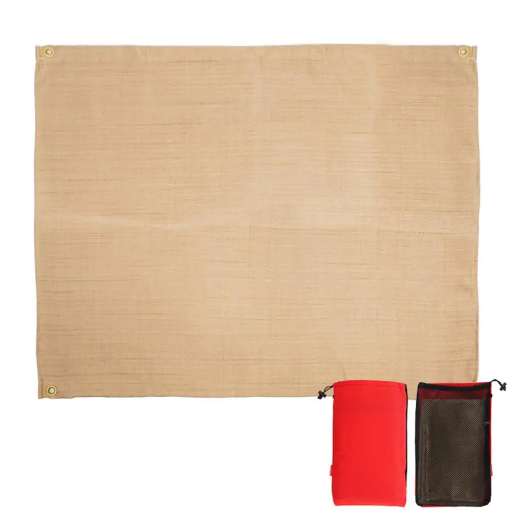 

100x80cm Outdoor Portable Picnic Mat Camping Ground Mat Mattress Camping Camping Picnic Barbecue Pad Flame Retardant Ember Mat