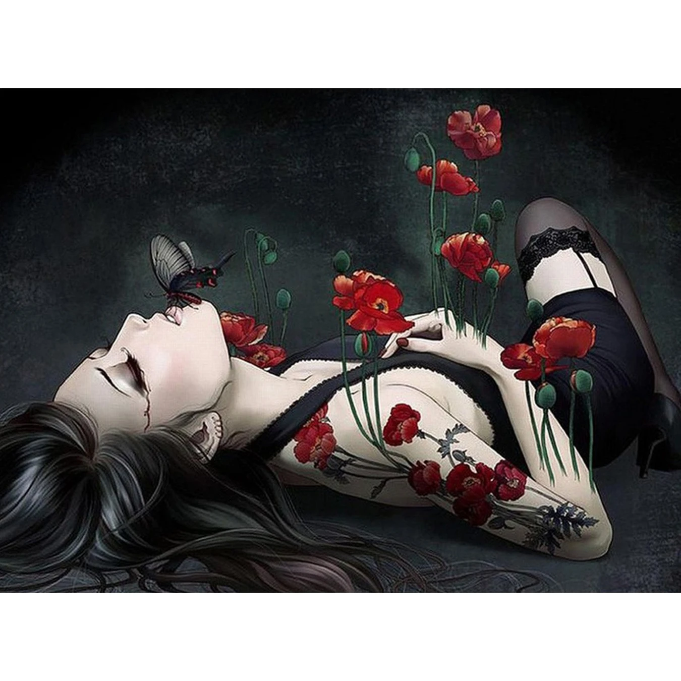 YTG 5D сделай сам алмазная живопись Спящая красавица леди рукоделие вышивка