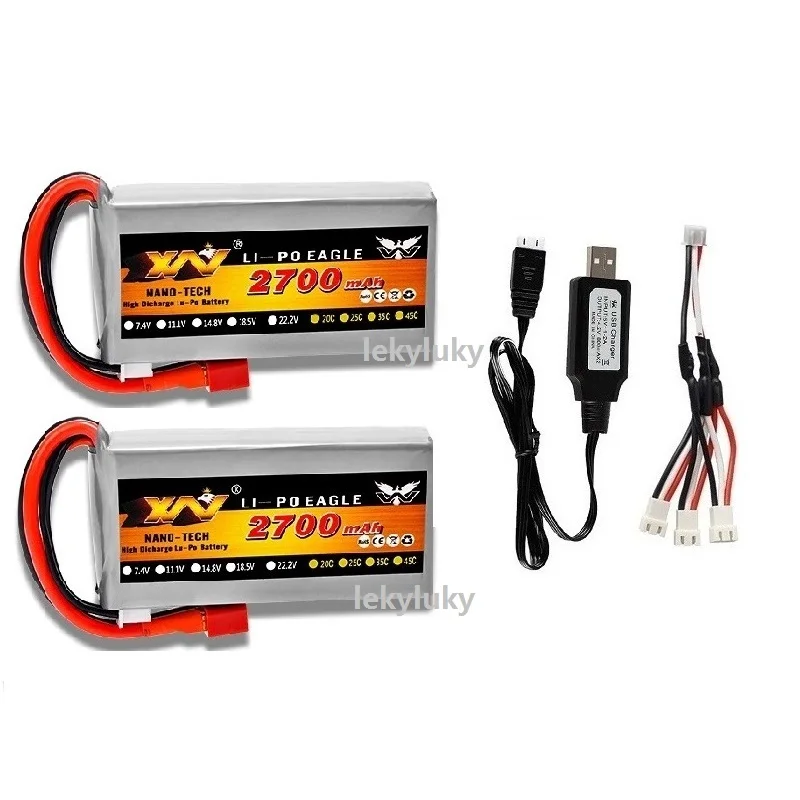 

LEKYLUKY 2 ., 2s, 7,4 , 2700 , 40C, . 60C Wltoys 12428, 12423, R/C, R/C, feiyue 03, Q39, Ba