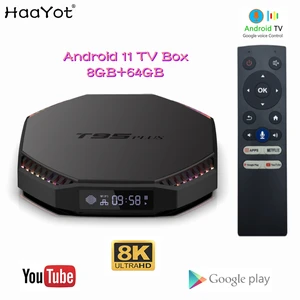 t95 plus android 11 smart tv box rk3566 4gb 32gb 8gb ram 64gb rom 2 4g 5g wifi 1000m 8k google voice youtube iptv set top box free global shipping