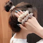 Элегантная жемчужная резинка для волос резинка для хвоста Корейская женская мода аксессуары для волос
