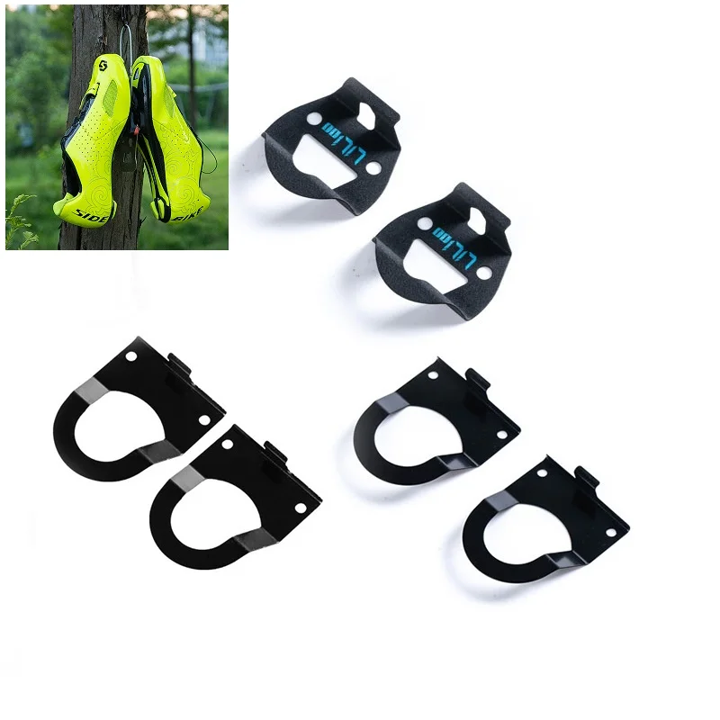 

MTB Road Cycling Shoes Mount Wall Ware Portable Hanger Wall Hook Shoe Rack For SPD SM-PD22 KEO Pedal Cycling Shoes Cleat Set