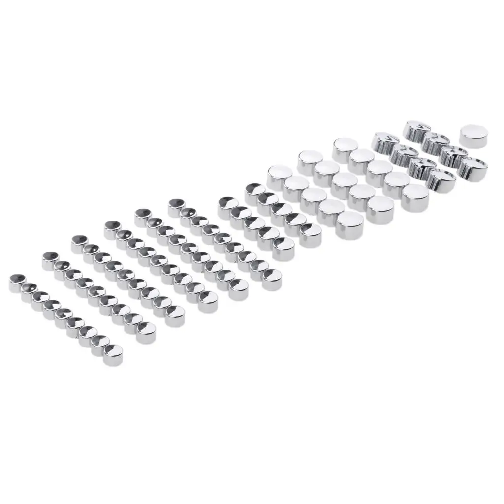 

Chrome ABS Plastic Bolt Toppers Caps Kit For Harley Twin Cam /FLH