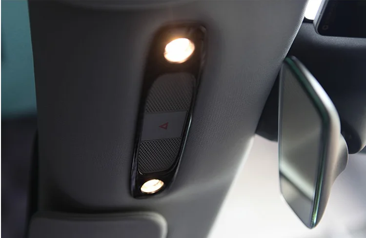 

Car Interior Accessories Patch for Tesla Model 3 Tesla and Model Y 2017-2020 Imitate Carbon fiber Reading Light Cover