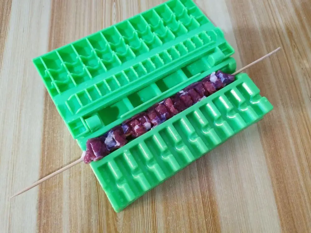 10 шт. Многоразовые барбекю шампуры обжига иглы обжарки инструменты шашлык Tong Kebabe