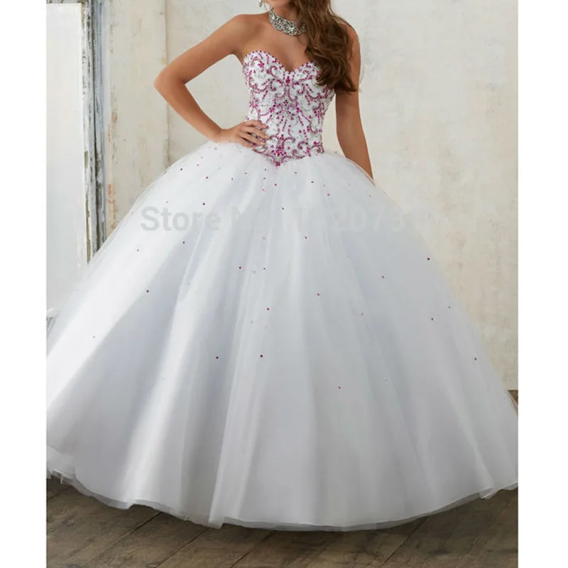 Женское Белое Бальное Платье без рукавов официальное платье на шнуровке модель 15