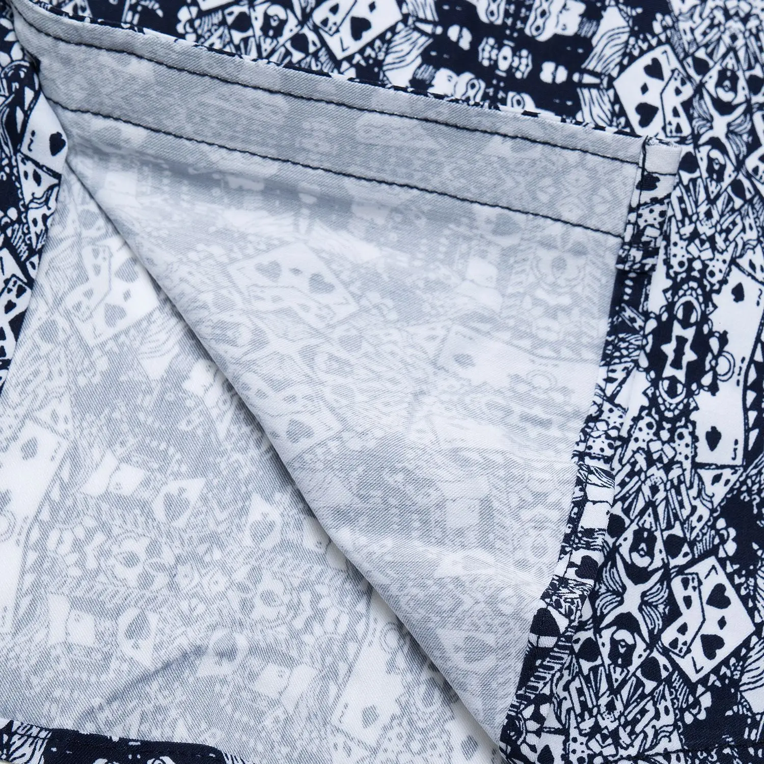 Рубашка из чистого хлопка с принтом Король покера 184|Классические| |