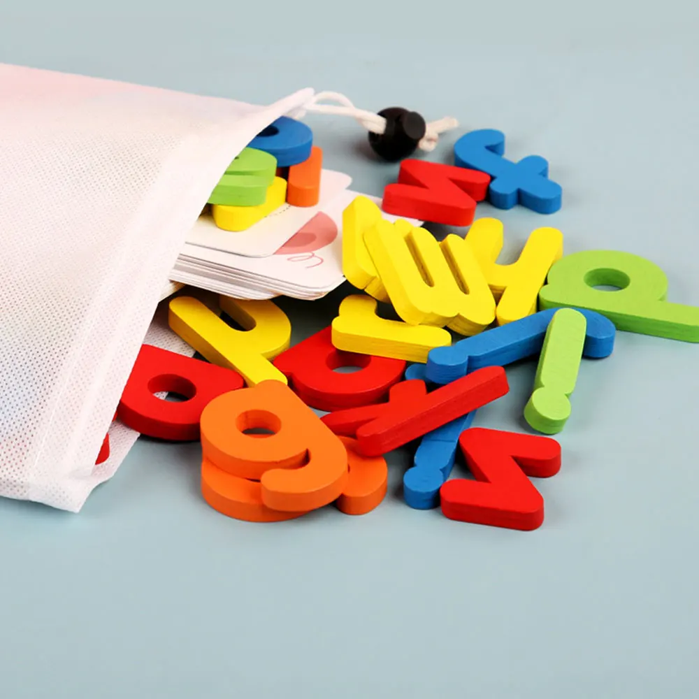 Деревянные буквы алфавита Обучающие карты набор слова орфографическая игра