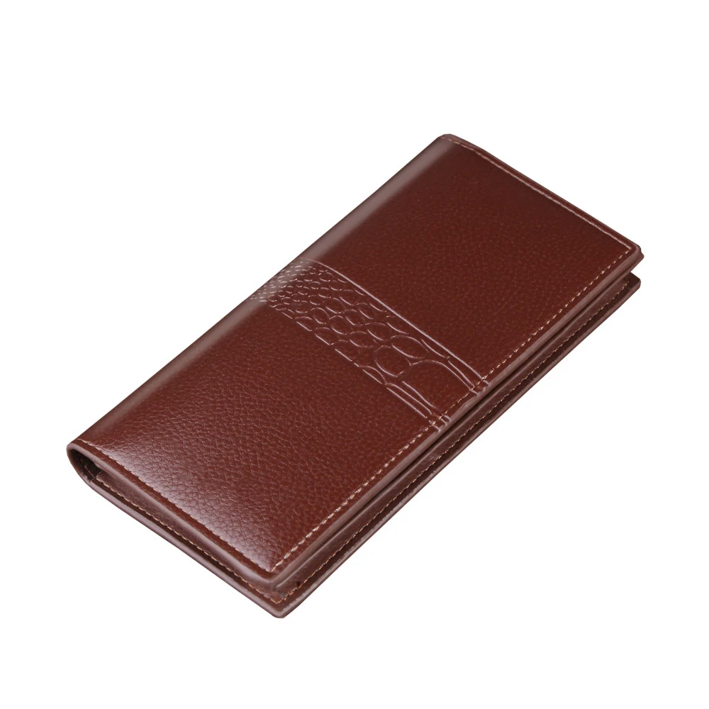 

NO.ONEPAUL New Men's long wallet crocodile pattern multi-card buckle wallet wallet zipper phone bag thickening wallet