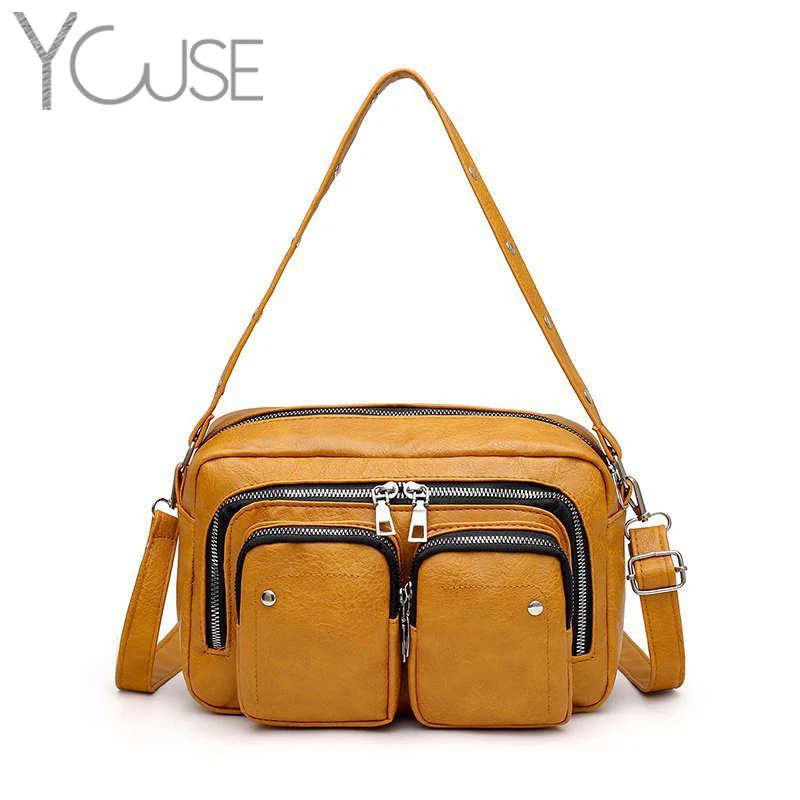 

YOUSE 2021 Fashion Stylish Shoulder Messenger Bag Women PU Leather Crossbody Bags Clutches Luxury Handbags Designer Ladies Totes