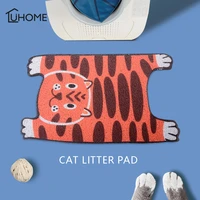 waterproof cat litter mat cartoon cat lion tiger shape pet mats litter trapper mats non slip pet litter bed for cats house clean