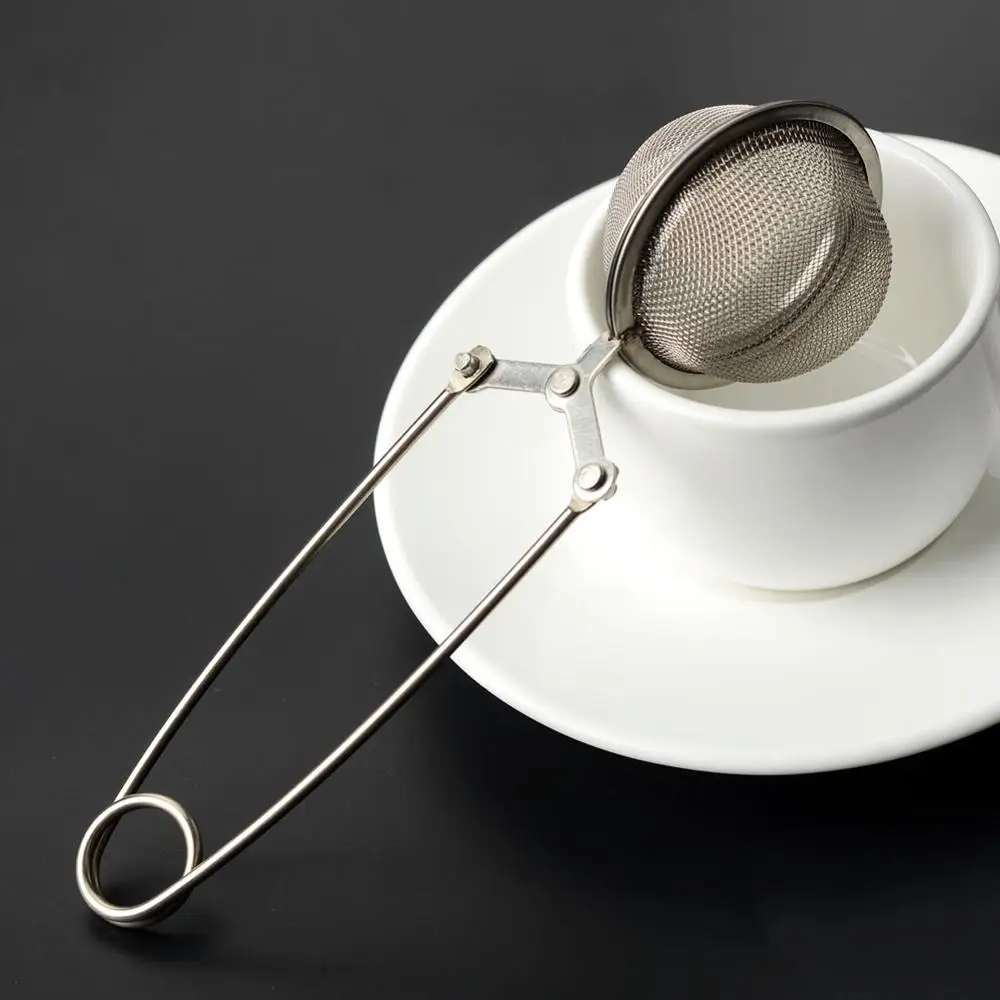 Сетчатый фильтр для чая из нержавеющей стали с ручкой распыления специй|Чайные