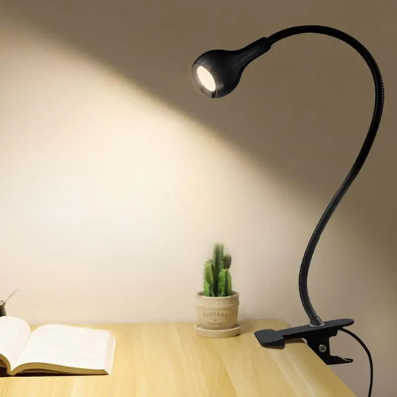 3W Night-lamp USB Desk-light Eye Protection Bulb Read Book-lights Clip Table-lamps Bedside-lights Indoor Lighting | Лампы и освещение