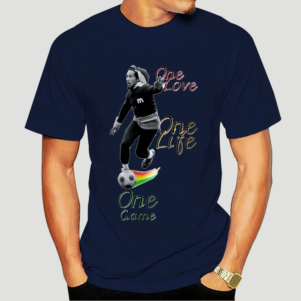 

Bob Marley football Harajuku T-shirt men's summer fashion short-sleeved 3D printing oversized casual quick-drying hip-hop top