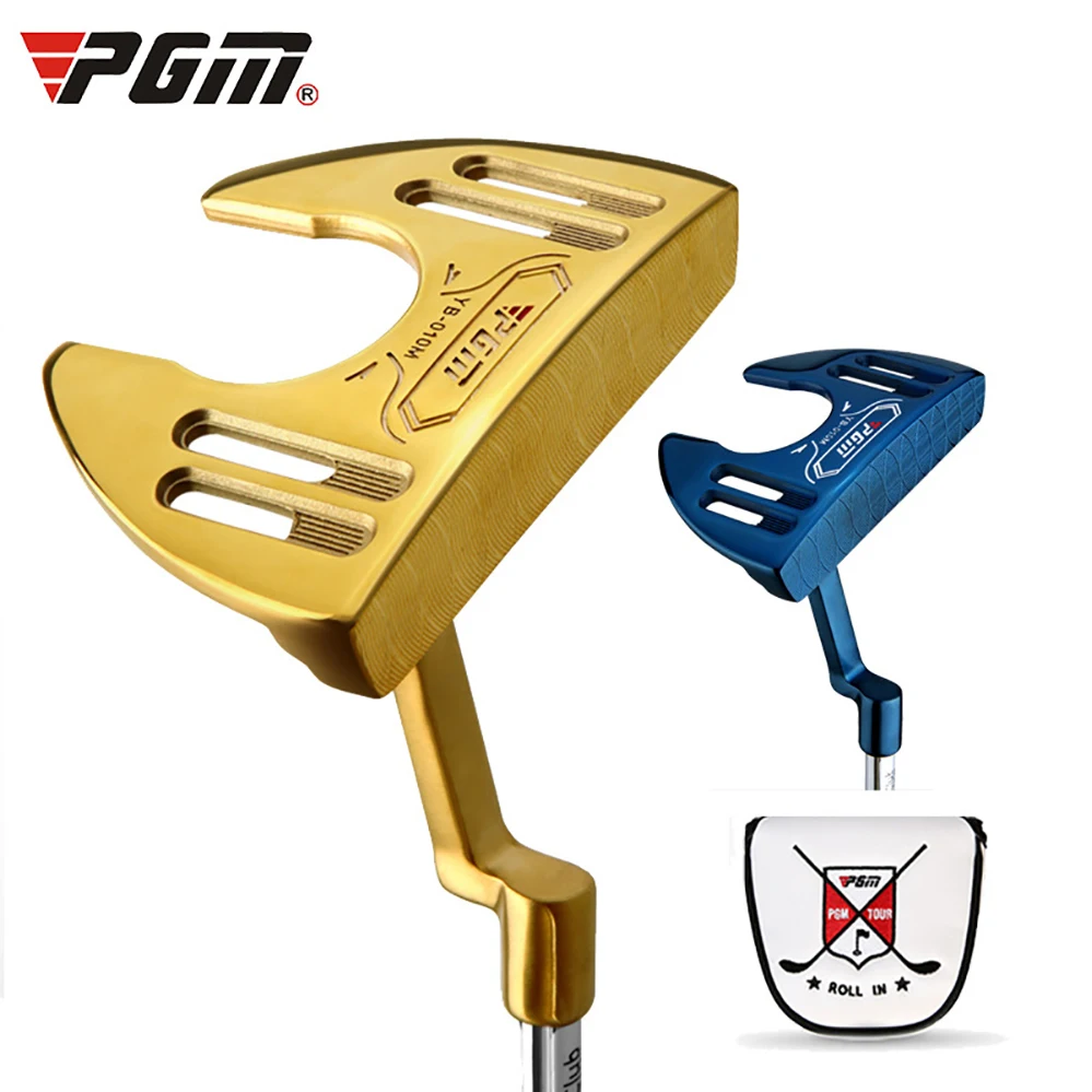 

PGM New Golf Clubs Men's And Women's Gold Blue Stainless Steel Putter With Sight Line Large Grip Low Center Of Gravity Putter