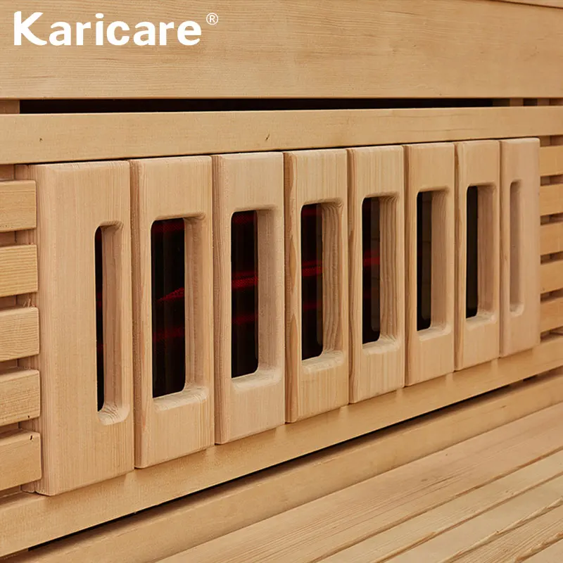 Дизайн роскошной деревянной сауны пота с душевой для отдыха и моды