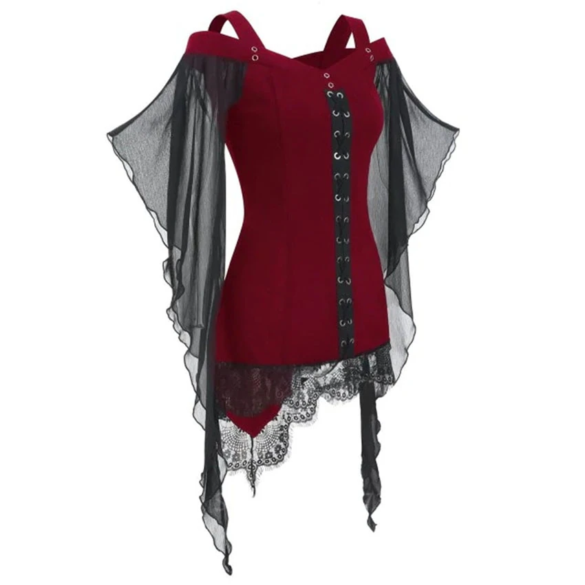 Винтажное готическое женское платье кружевные платья ведьмы вампира